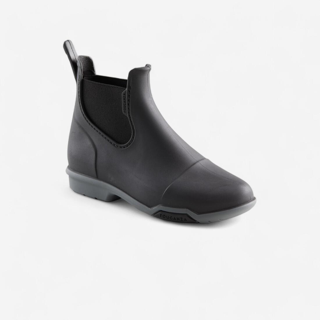Boots équitation Enfant - 100 noir et