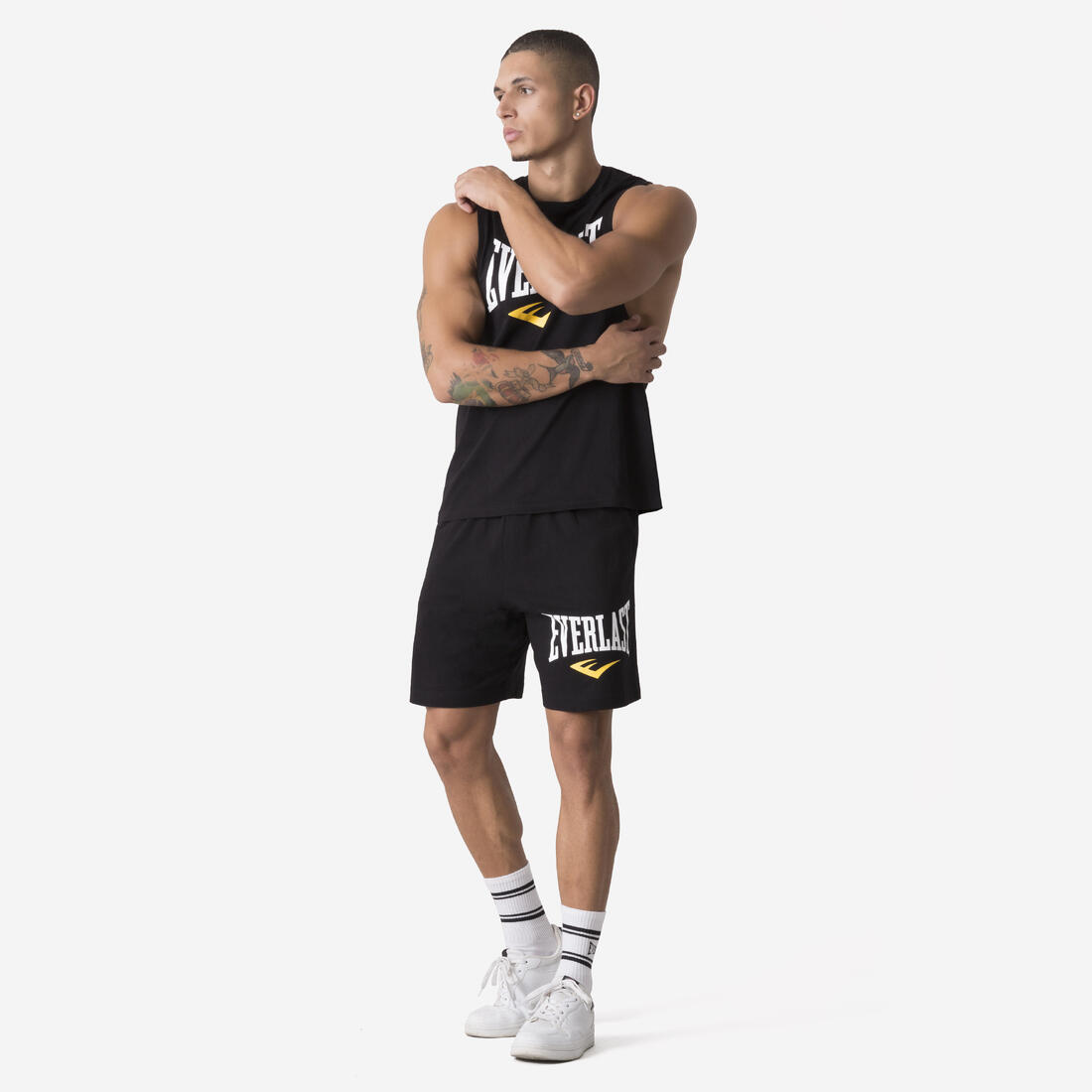 Débardeur de fitness homme, noir