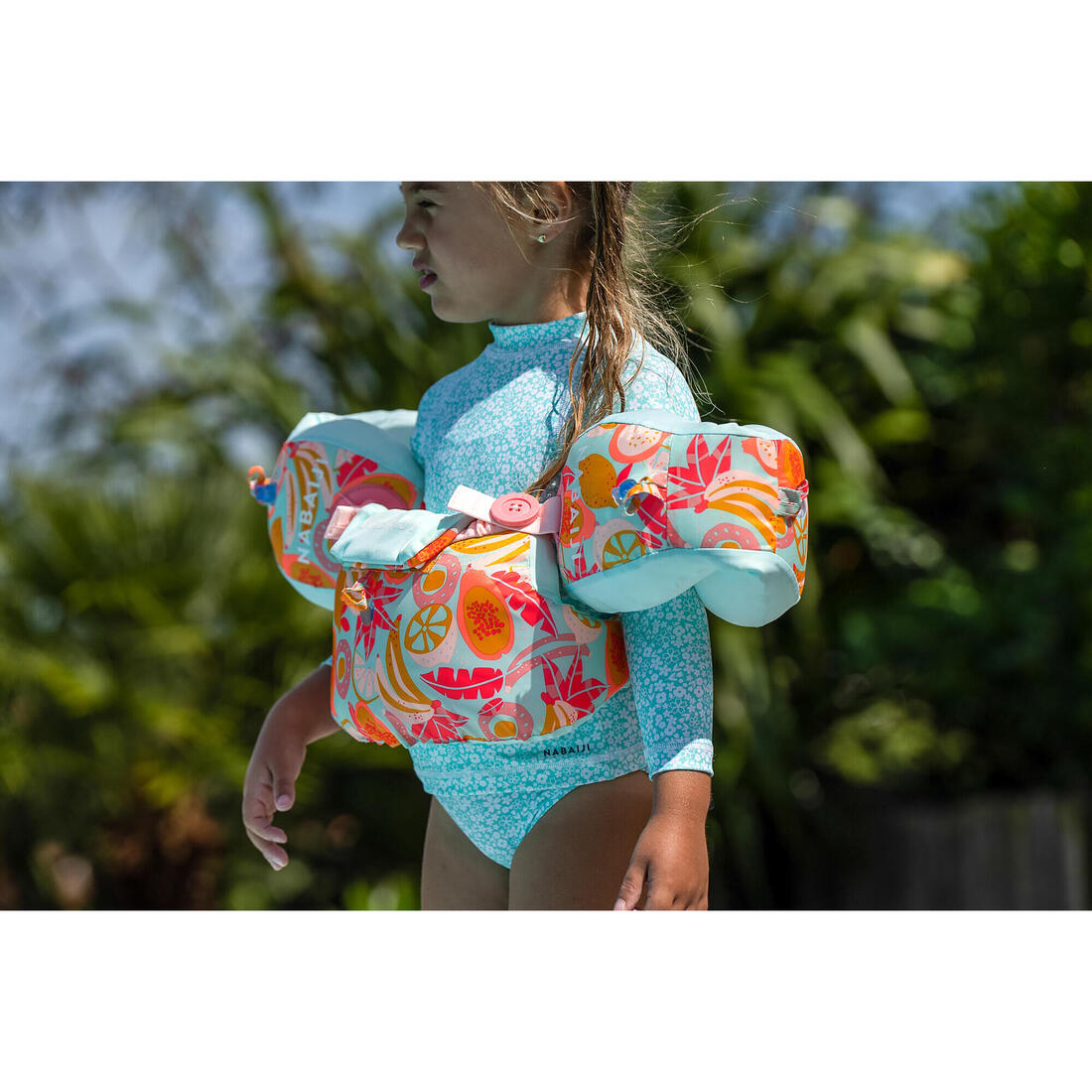 Brassards-ceinture piscine évolutif TISWIM enfant bleu "DRAGON"