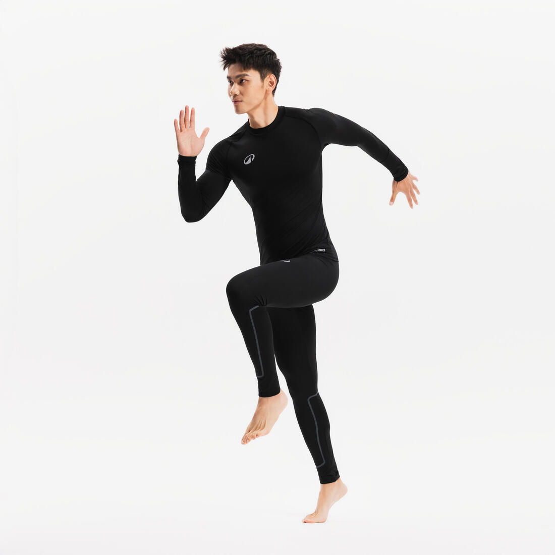 Sous-vetement thermique haut manches longues  adulte noir keepcomfort 100