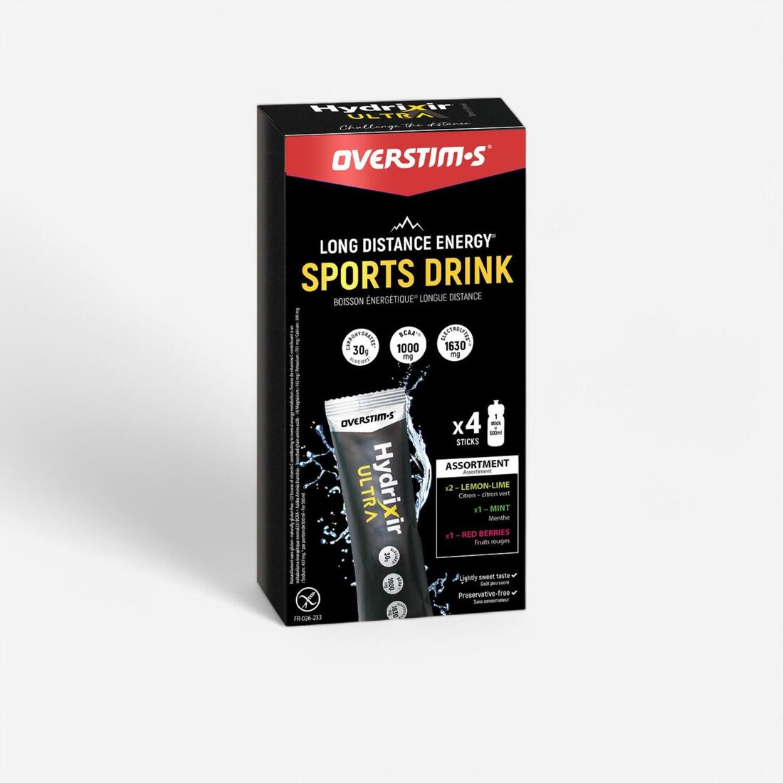 Mix de Boisson énergétique en poudre, Hydrixir Ultra 4 sticks