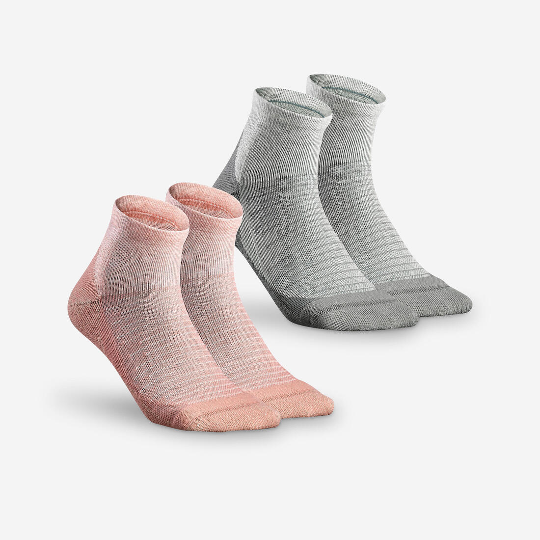 Chaussettes de randonnée mid (2 paires) adulte, Hike 100