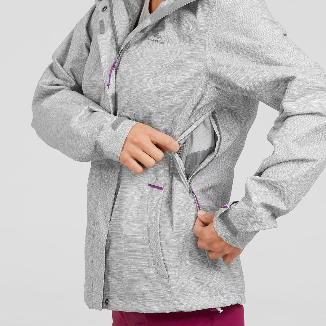 Veste de randonnée imperméable femme, MH100