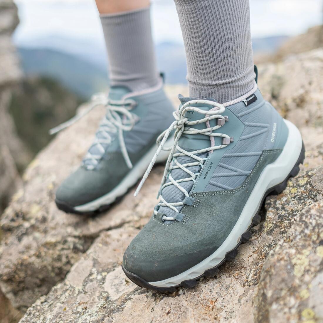 Chaussures de randonnée montagne imperméables femme, MH500