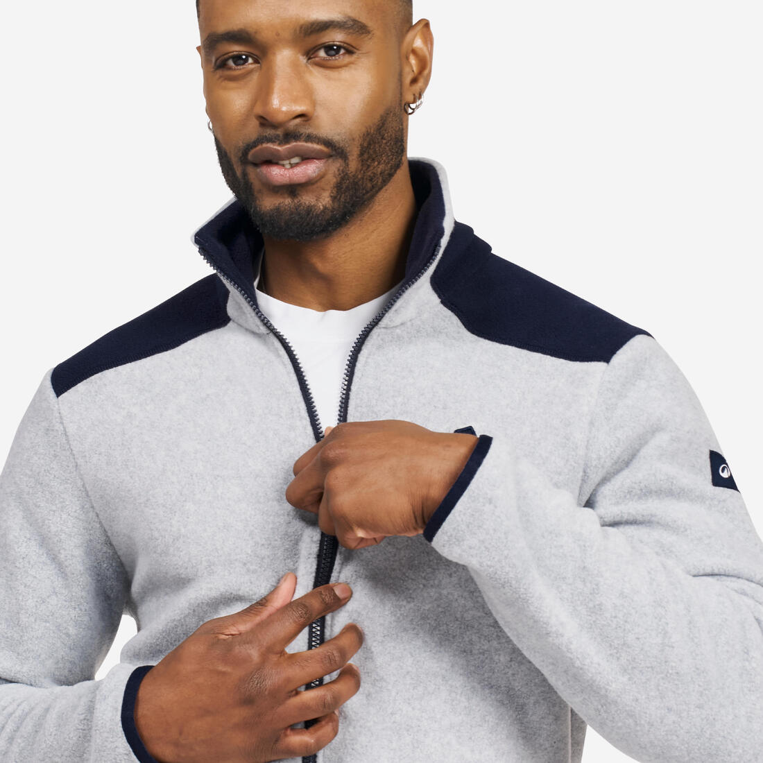 Polaire chaude de voile homme, 100 chiné
