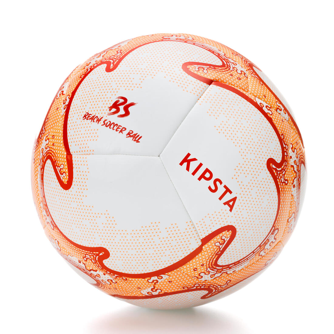 BALLON DE BEACH SOCCER HYBRIDE  LIGHT TAILLE 5 BLANC / ORANGE