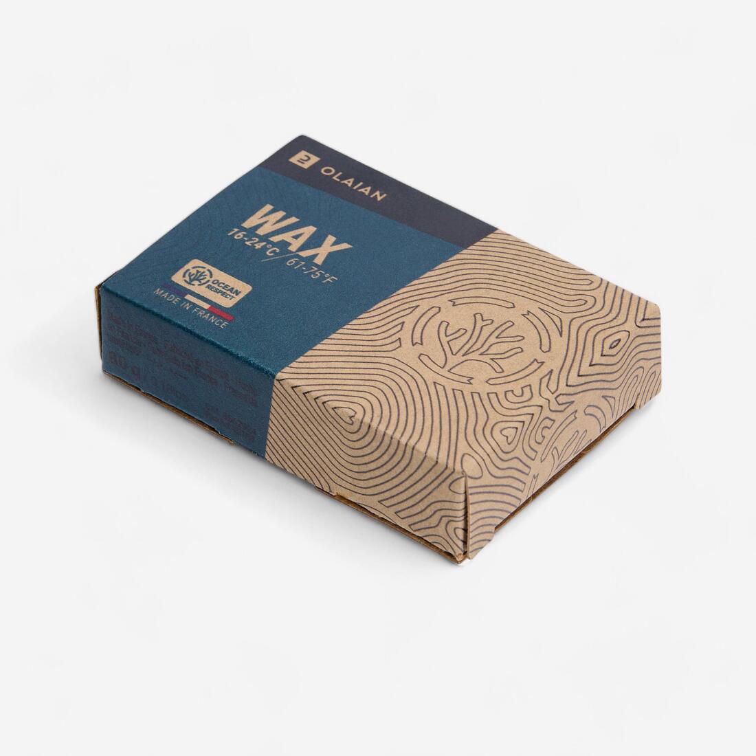 Surf wax d'origine naturelle pour  eau chaude de 22 à 30 °c.