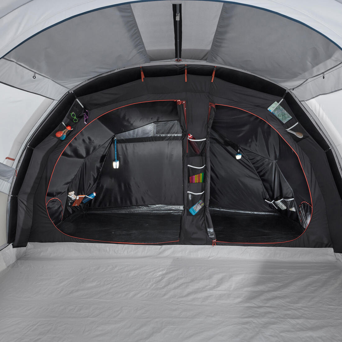Tente de camping gonflable 5 places 2 chambres, Fresh & Black, Air Seconds 5.2