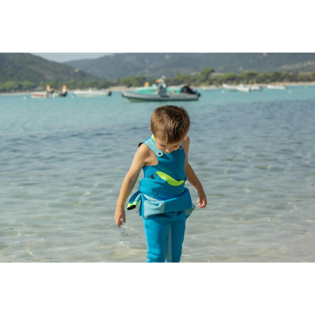 Combinaison Néoprène Natation  Jeune Enfant - TI WARM - Bleue