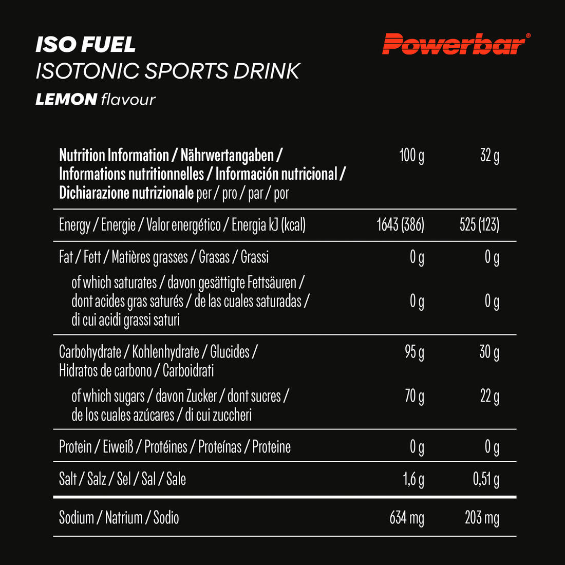 POWERBAR Iso Fuel Isotonic Drink 30 Citron