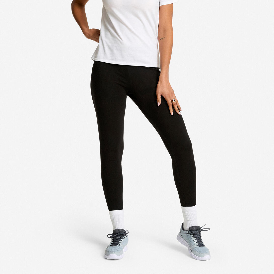 Legging de sport classique en coton et extensible femme