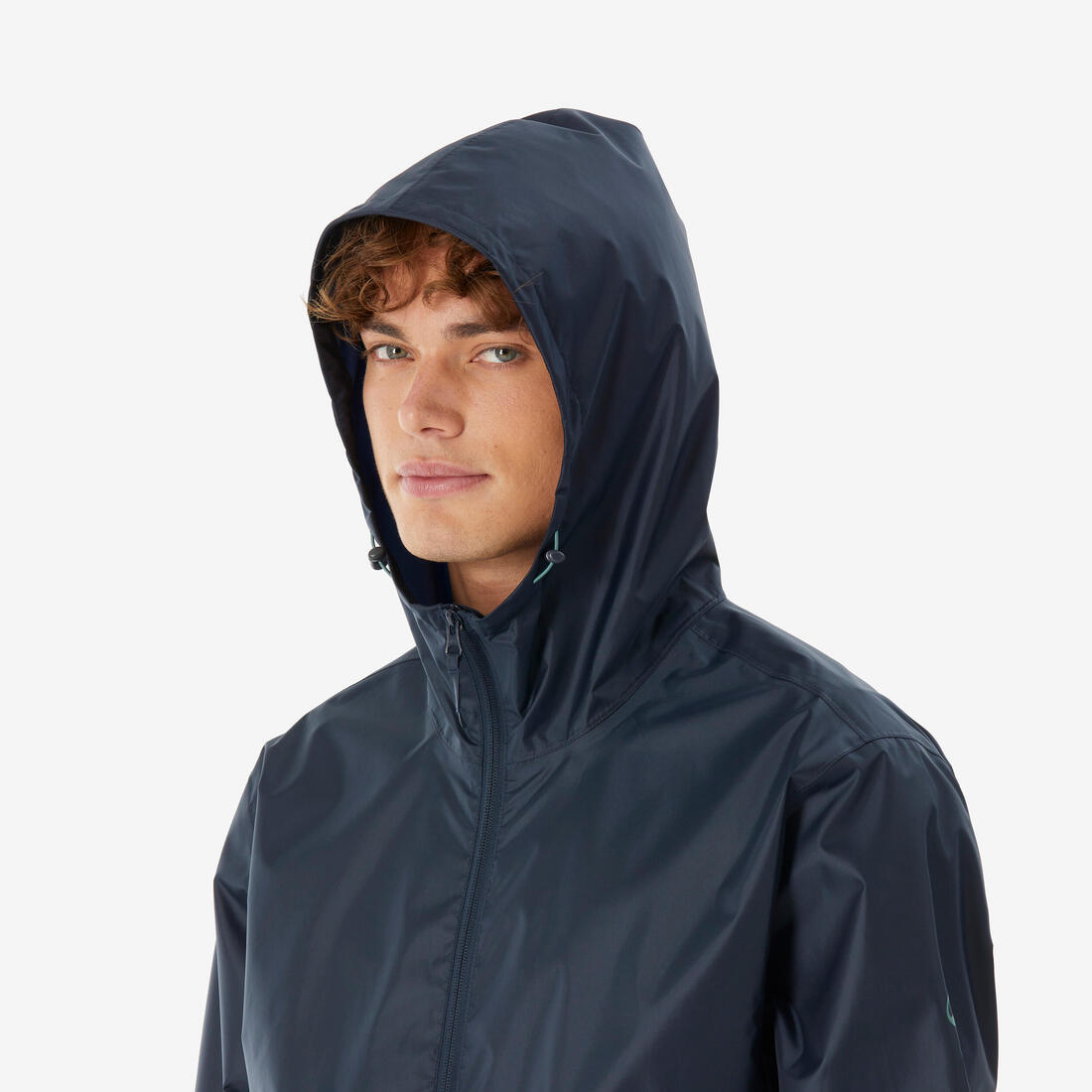 Veste de randonnée coupe-vent imperméable homme, Raincut Full Zip