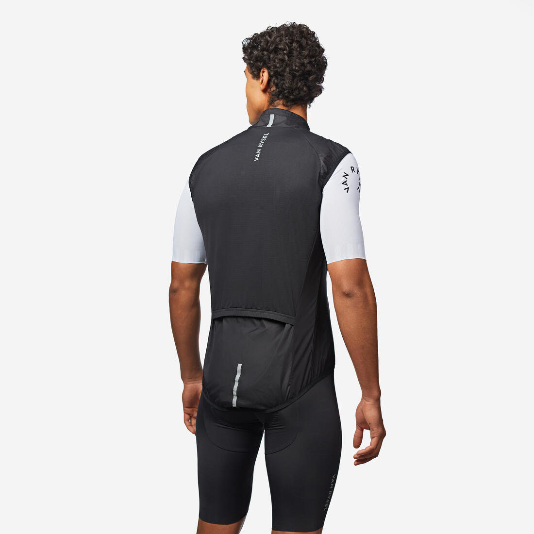 Coupe-vent vélo route sans manche homme - RCR ultra-light noir