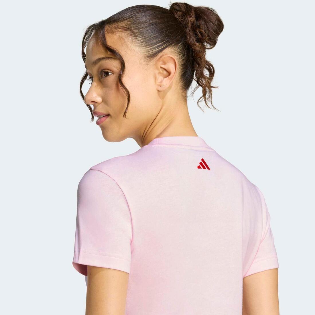 T-shirt de fitness en coton femme