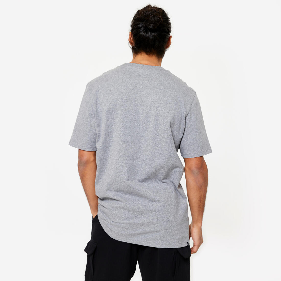 T-shirt fitness homme col rond manches courtes
