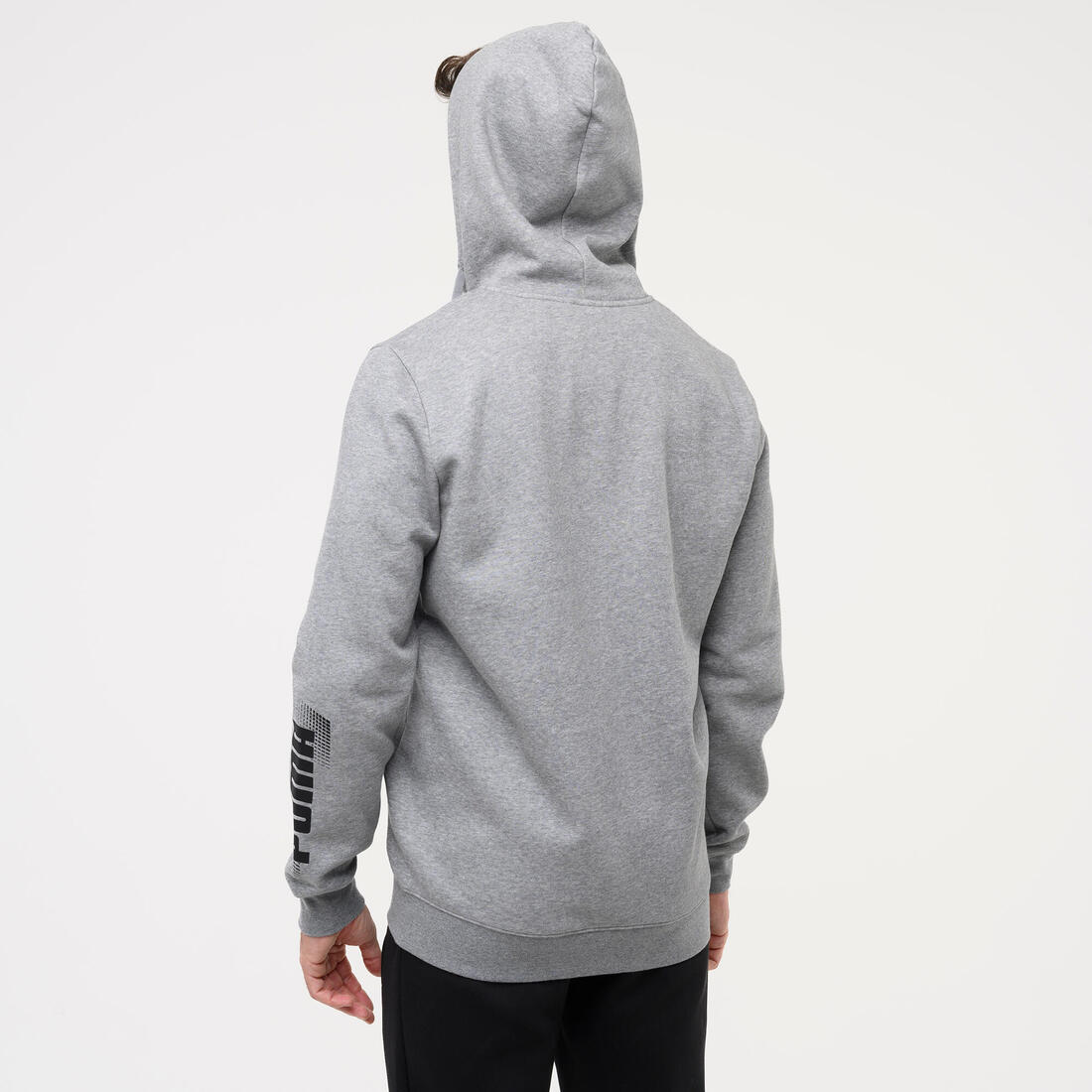 Sweat à capuche zippé homme, gris