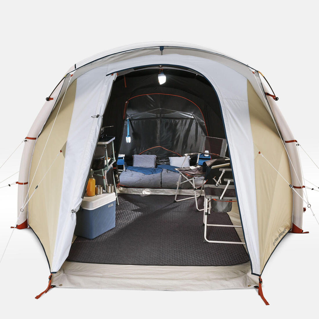 Tente de camping gonflable 4 places, Fresh & Black, Air Seconds 4.1 beige