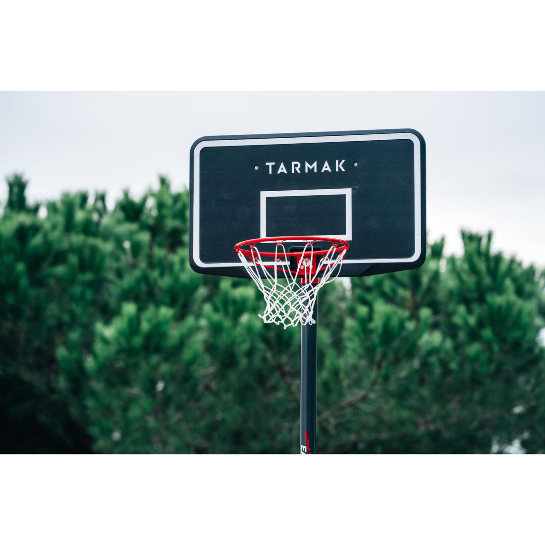 Panier de basket sur pied réglable de 2,20m à 3,05m - B100 Easy Noir