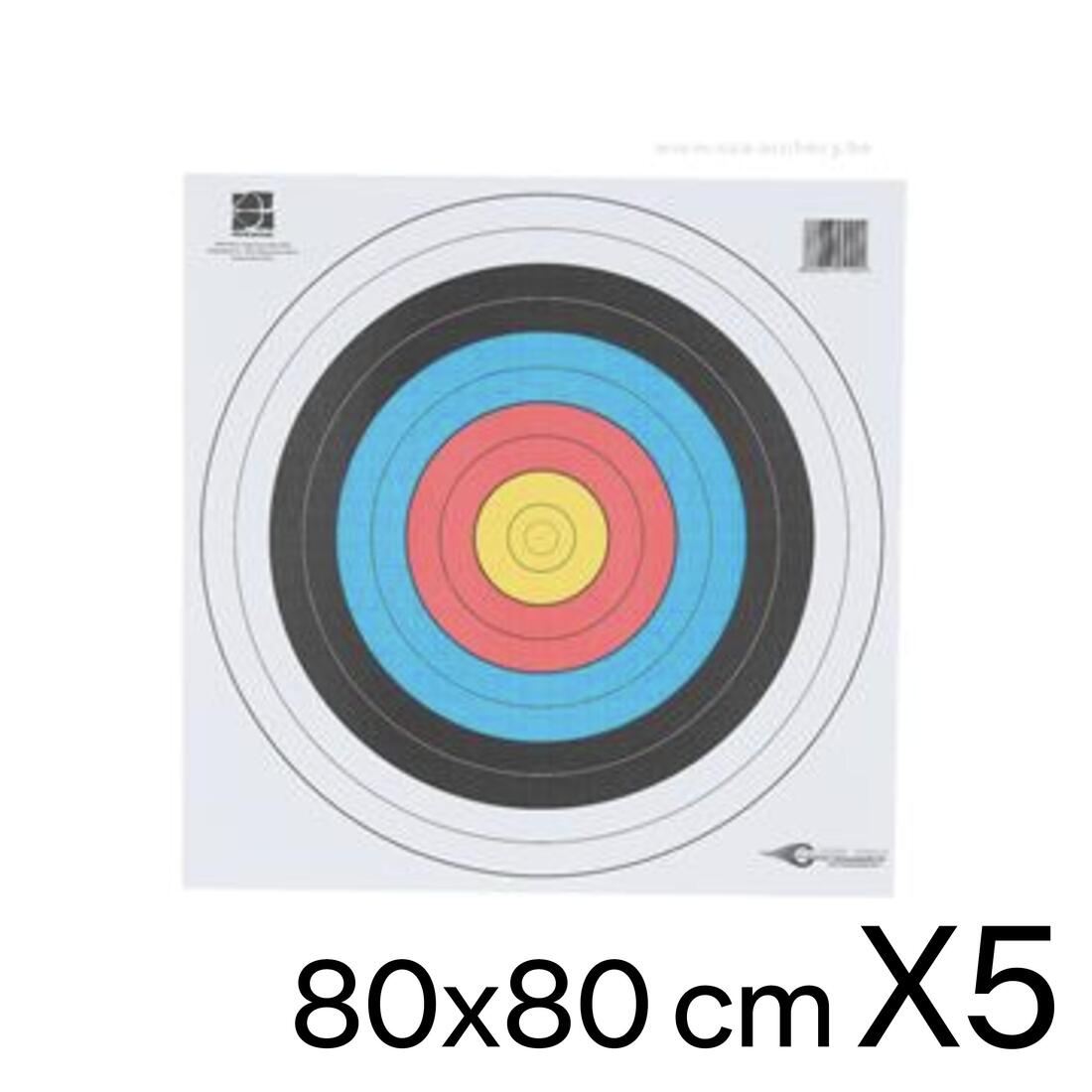 5 Blasons Tir à l'arc 80x80 AVALON