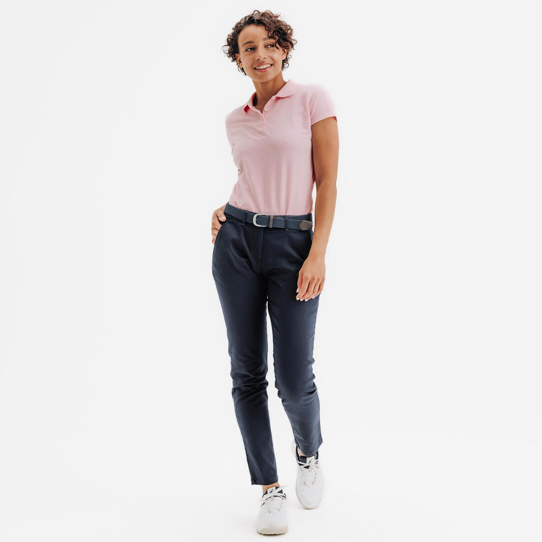 Polo de golf coton manches courtes femme, MW100