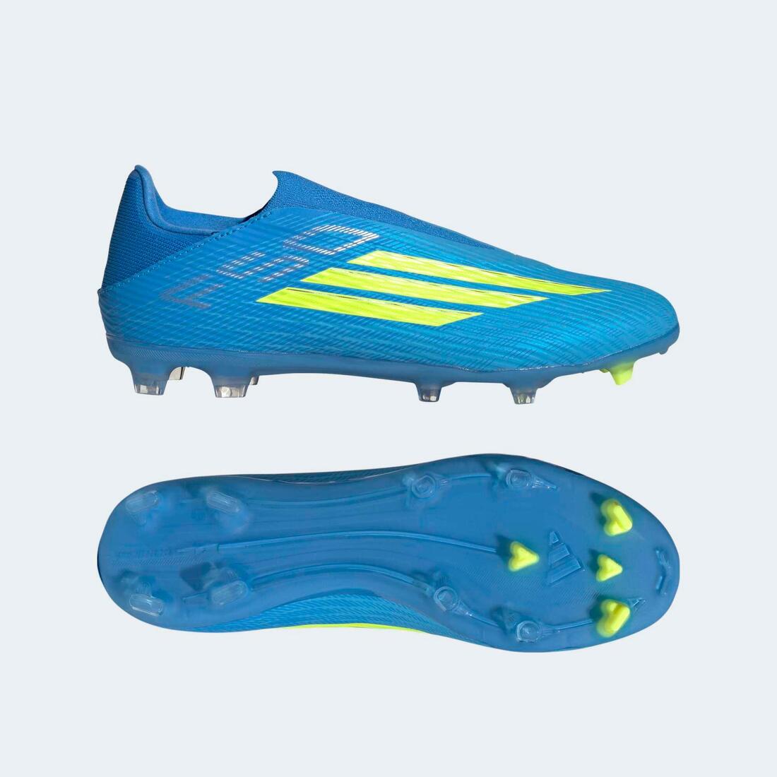 adidas F50 League sans lacets FG/MG chaussure Adulte Bleu