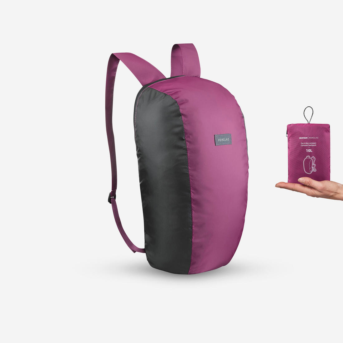 Sac à dos de poche pliable 10L, Travel 100