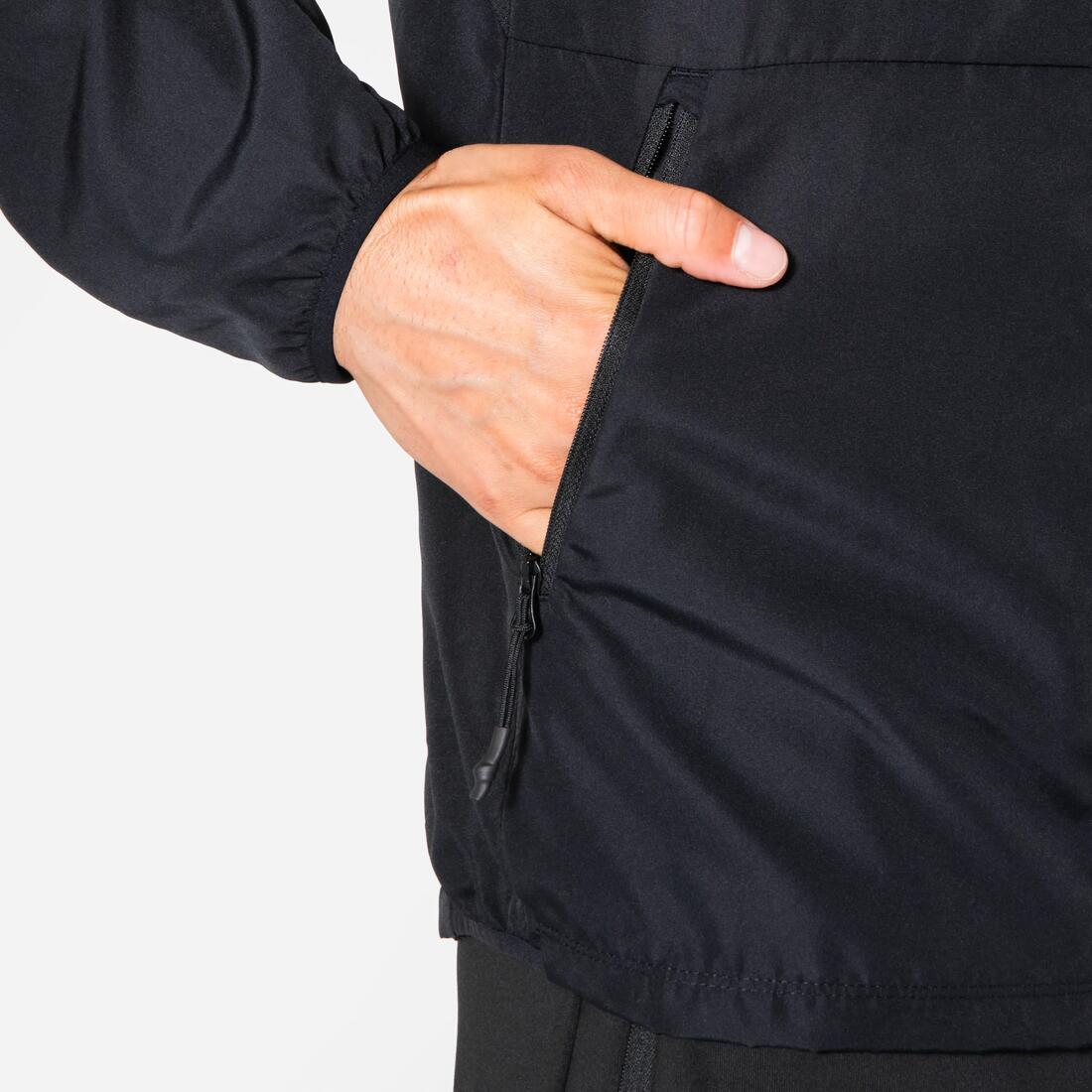 Veste coupe-vent de running & trail running Homme - KIPRUN Run 100 Noire