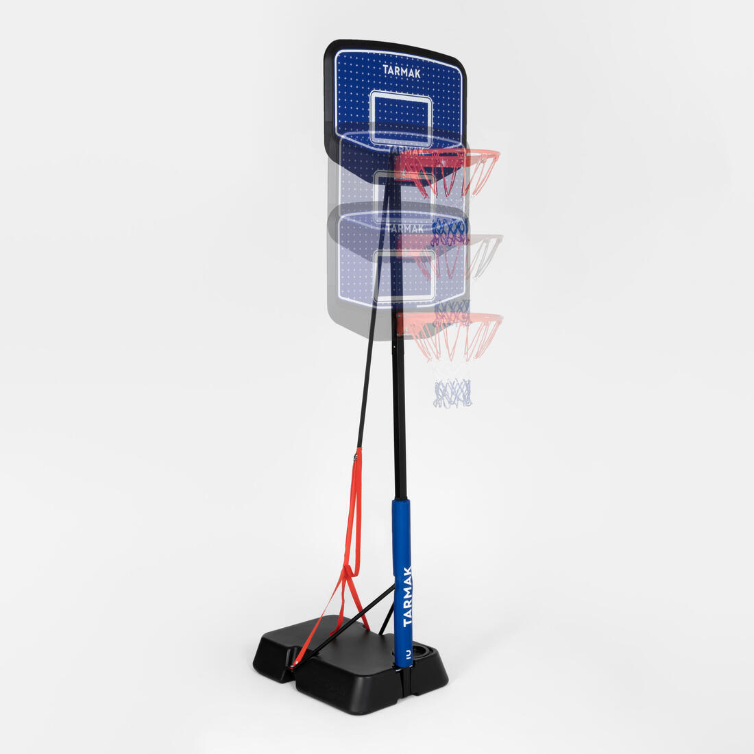 Panier de basket Enfant Dunk sur pied réglable 1,60m à 2,20m - K900