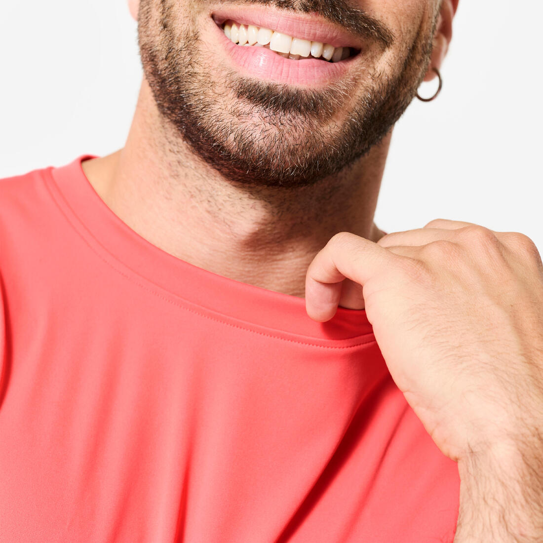 T-shirt de fitness manches courtes respirant col rond homme