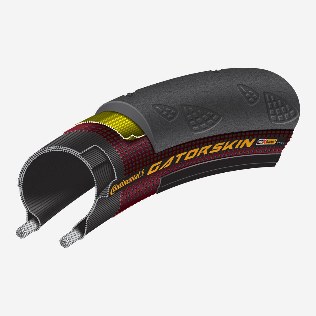 Pneu vélo route tringle souple - Continental Gatorskin 700x32 noir