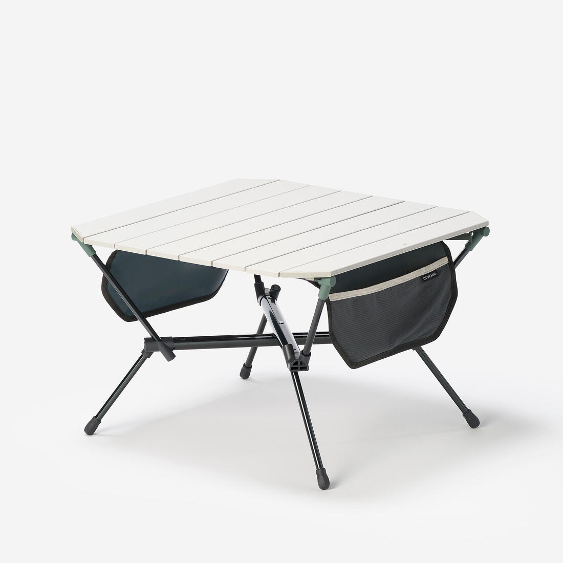 TABLE BASSE -  COMPACTE - DE CAMPING- 500  -BEIGE- VERT