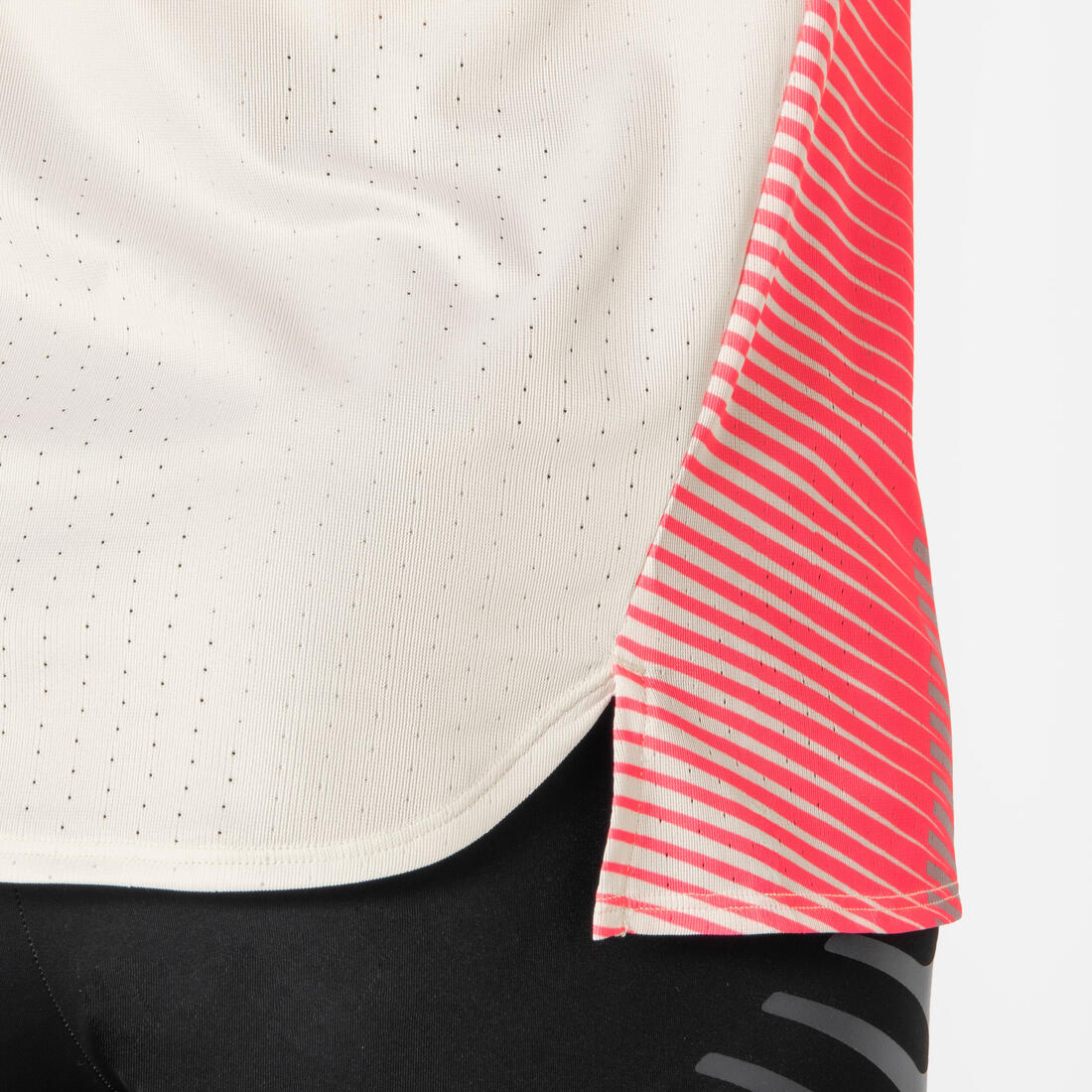 T-shirt de running Homme, Kiprun PROTEAM beige rose
