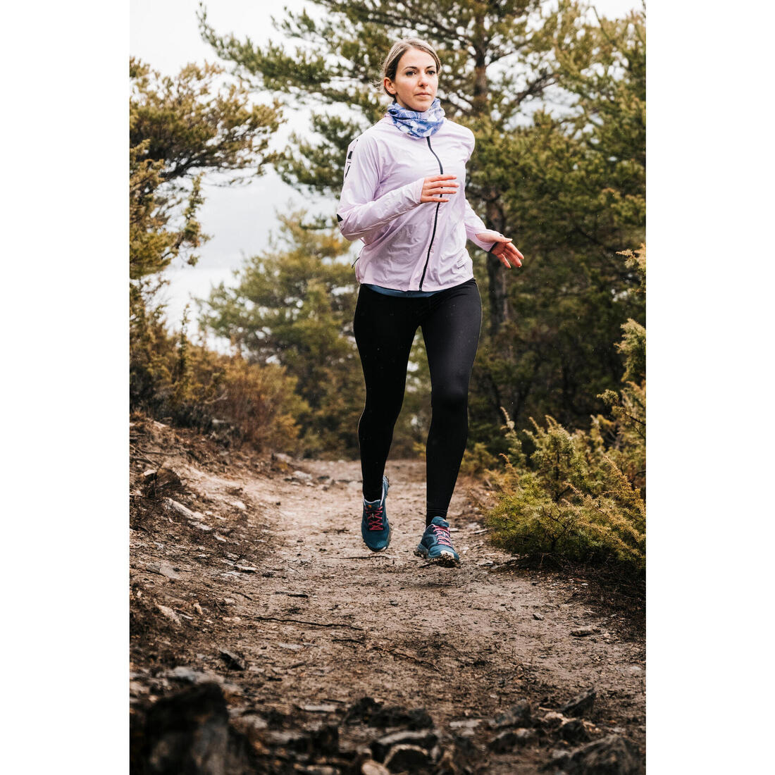Legging de trail running avec portage Femme - KIPRUN Run 900 Carrying Noir