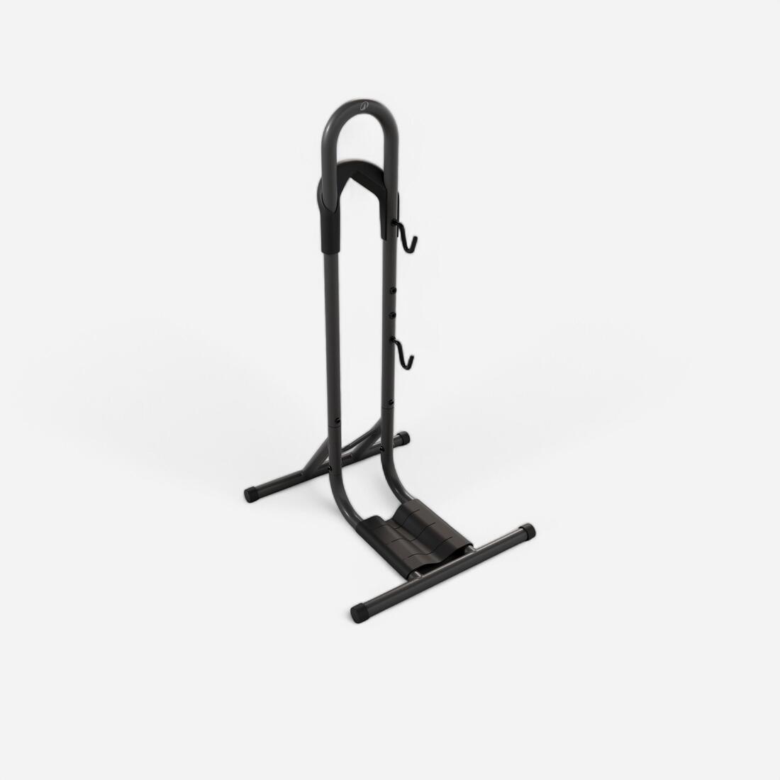 Support 1 vélo au sol, 2 en 1, noir
