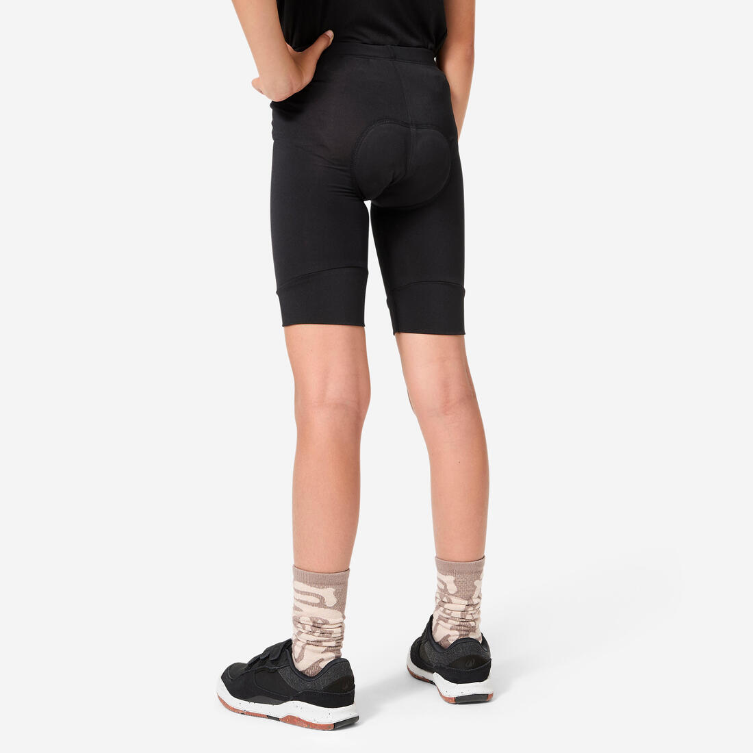 CUISSARD VÉLO ENFANT 100 NOIR 7-13 ANS