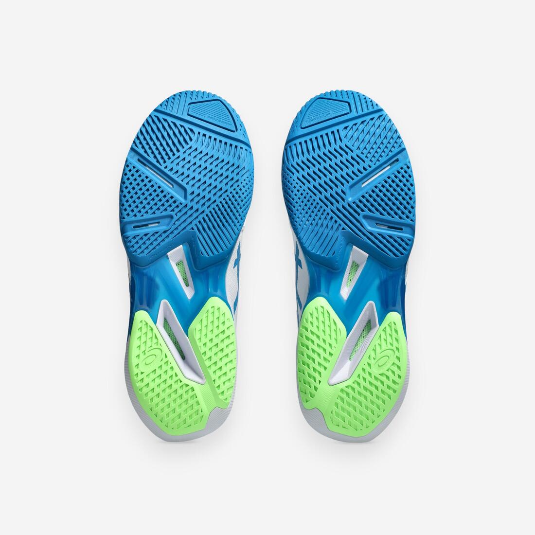 Chaussures de tennis multicourt homme, Solution Speed FF 4 blanc bleu