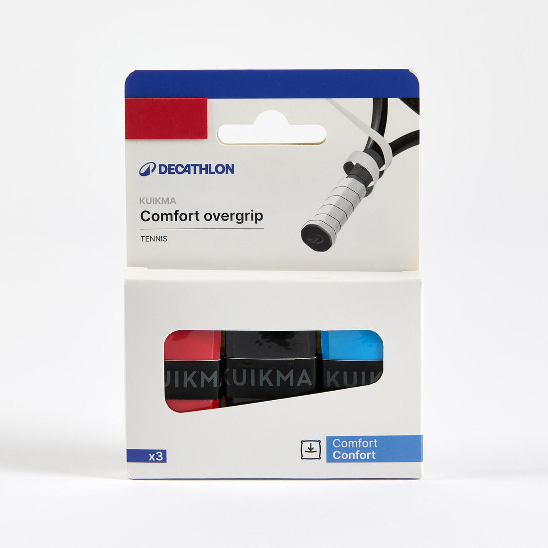 SURGRIP DE TENNIS CONFORT JAUNE LOT DE 3