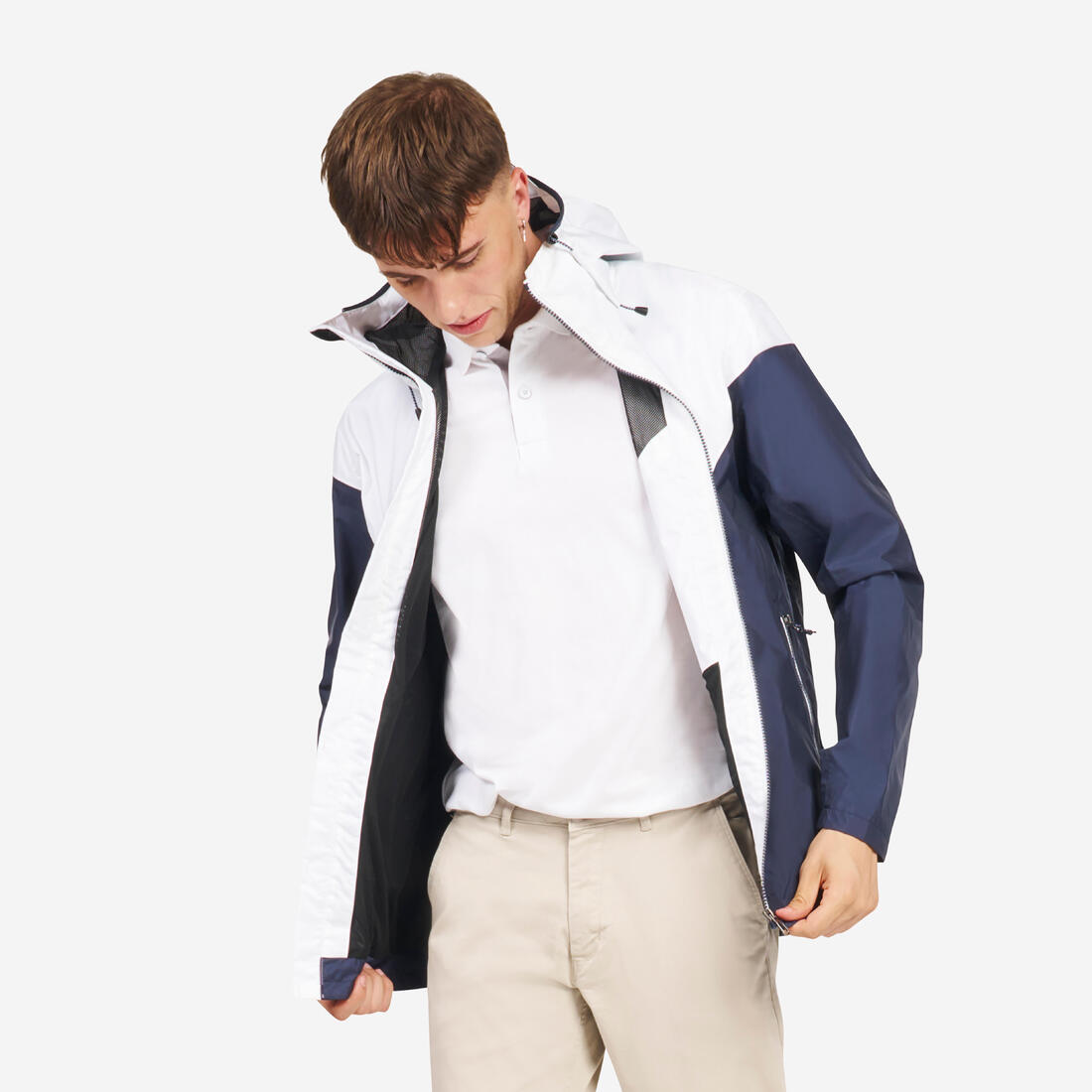 Veste imperméable et coupe vent de voile homme, 100
