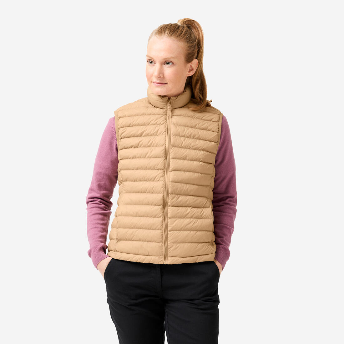Doudoune golf sans manches Femme - MW500 navy – 8953645