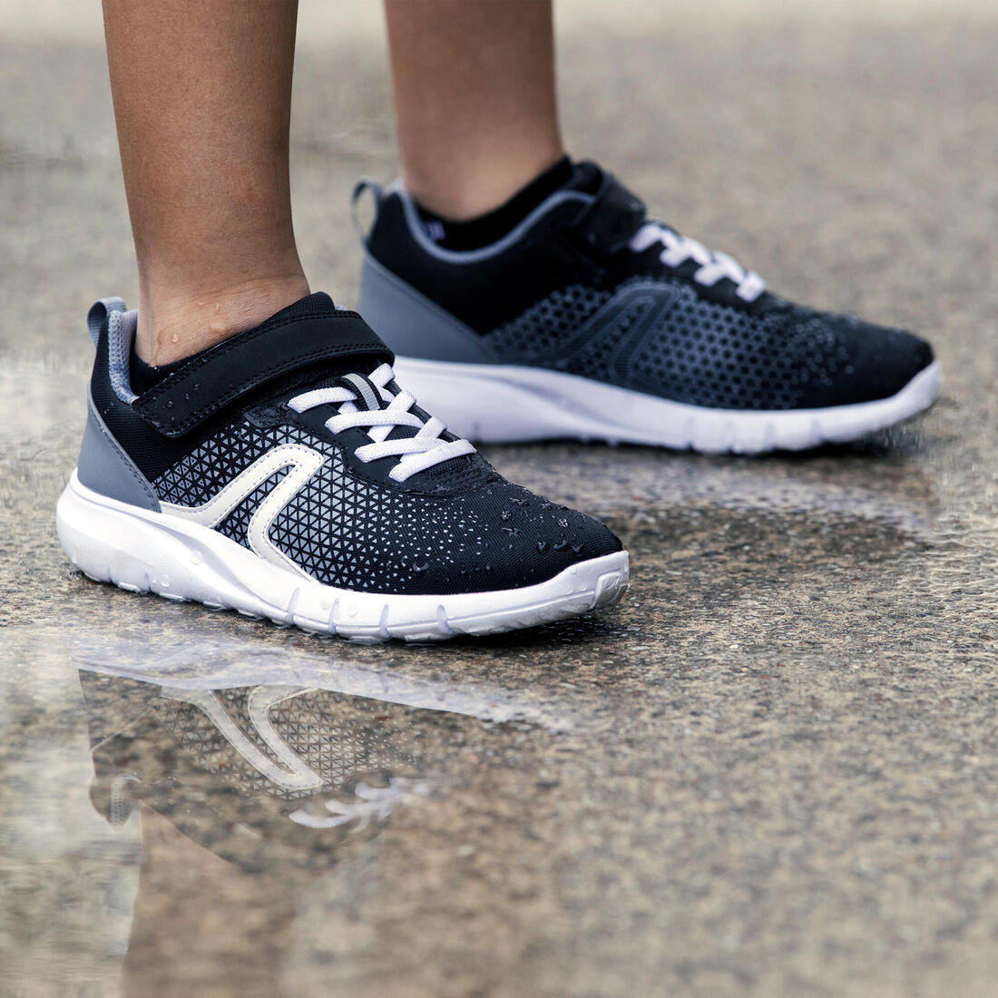 Chaussures de sport à scratch légères enfant, Soft 140