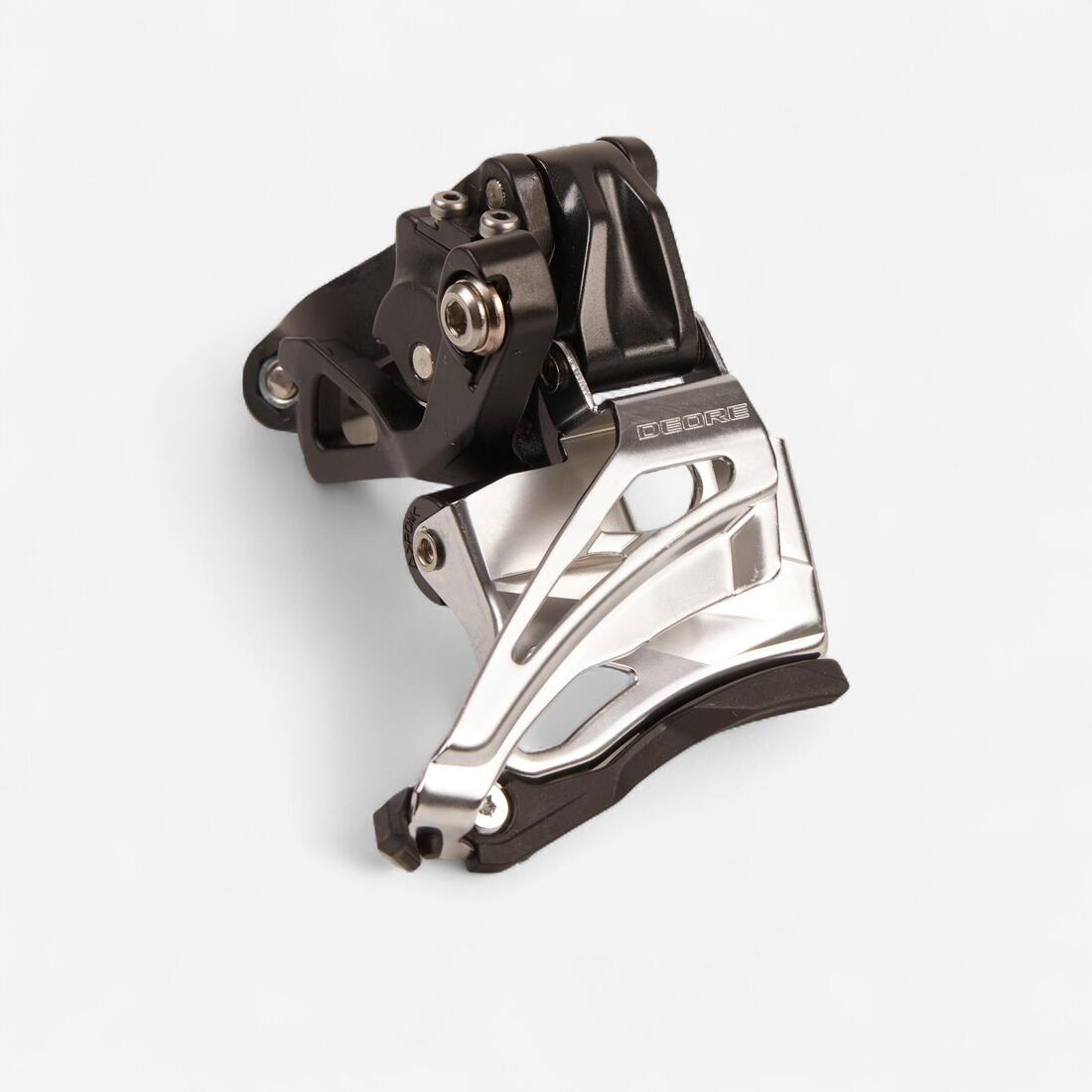 DÉRAILLEUR AVANT SHIMANO DEORE 2X10 34.9MM TIRAGE HAUT ET BAS / COLLIER HAUT
