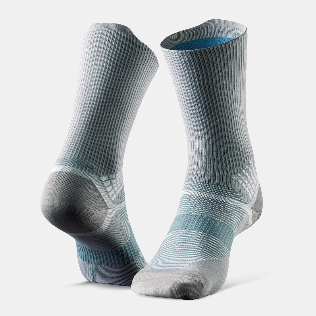 Chaussettes de randonnée hautes double peau (2 paires) adulte, Hike 520