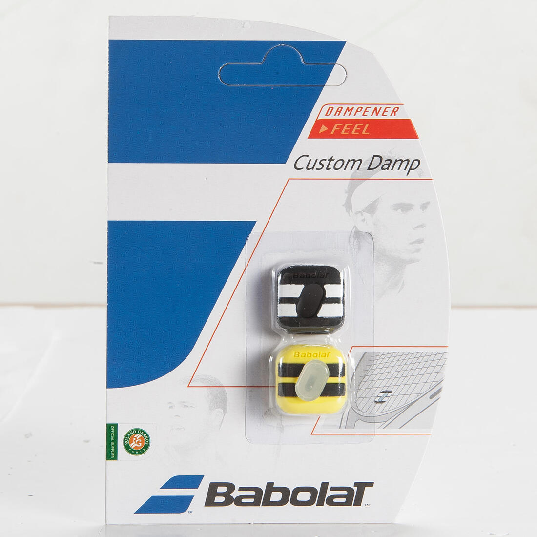ANTIVIBRATEUR DE TENNIS BABOLAT CUSTOM DAMP AERO NOIR ET JAUNE