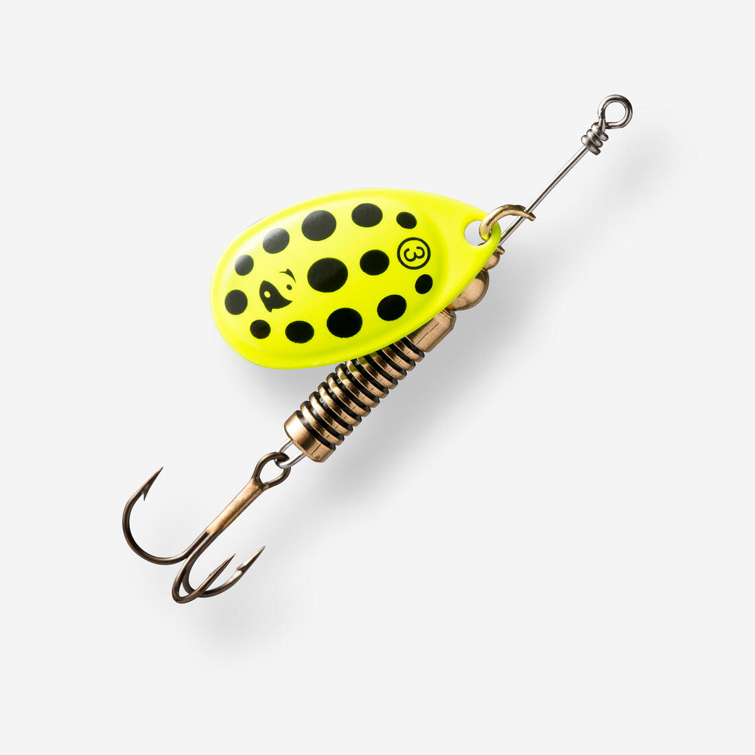 CUILLER TOURNANTE PÊCHE DES CARNASSIERS WETA + #3 OR POINTS ROUGES