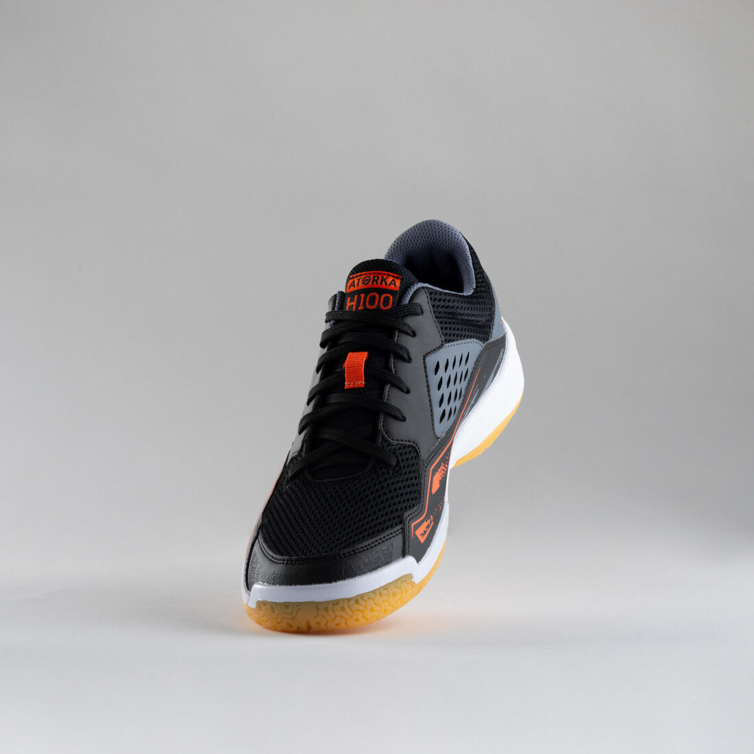 Chaussures de handball Homme - H100 gris noir orange
