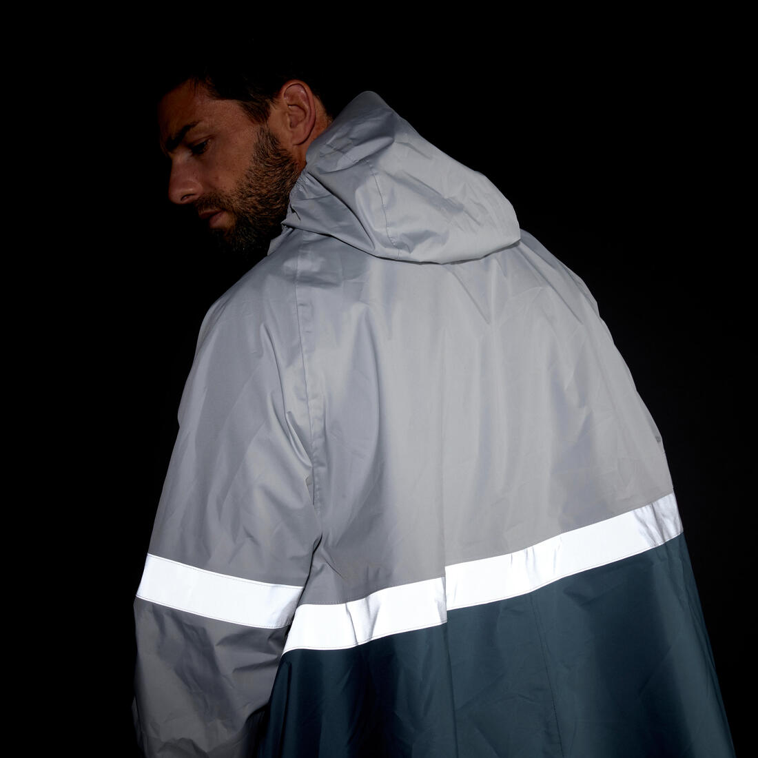 Poncho pluie vélo ville, visibilité de nuit, 540