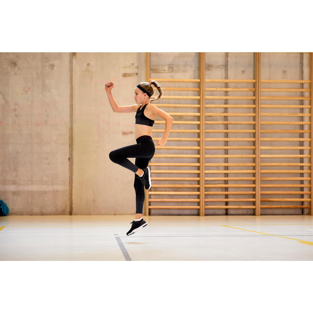 LEGGING GYM FILLE NOIR 580