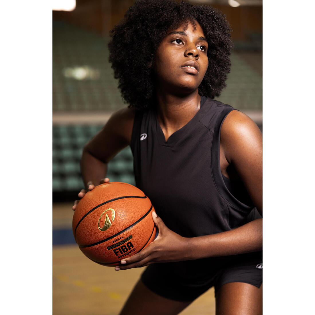 Ballon de basket BT900 taille 6, homologué FIBA pour fille, garçon et femme