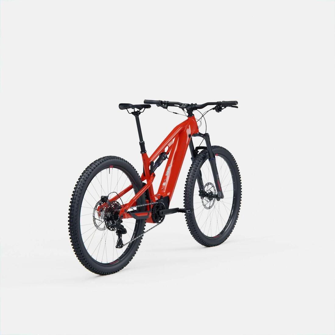Vélo VTT électrique tout suspendu 29" - E-EXPL 520 S Rouge vif