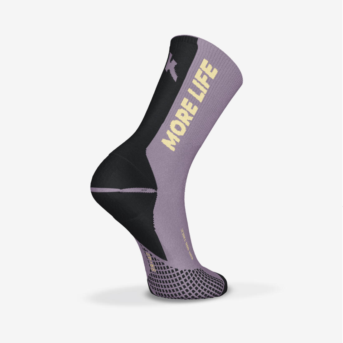 Chaussettes de running KIPRUN run900 épaisses mi-mollet oranges + graf